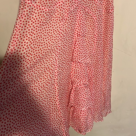♥️ MARC JACOBS ♥️ 💯 Silk Sleeveless Dress White & Red Polka Dot Ruffles 2 XS - Picture 8 of 9